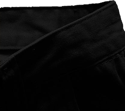 Men'S Shorts Summer Men Cotton Loose Shorts Casual Cargo Shorts Outdoors Pocket Beach Short Pants Black